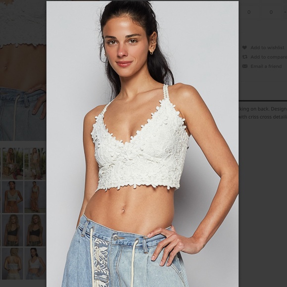 POL White Lace Tank Top - Picture 4 of 6